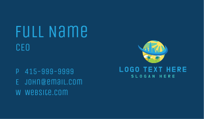 Beach Building Destination Business Card Image Preview