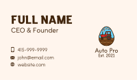 Agricultural Tractor Egg Business Card Image Preview
