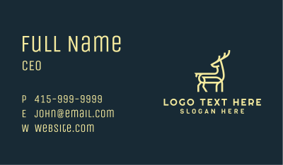 Yellow Deer Boutique Business Card Image Preview