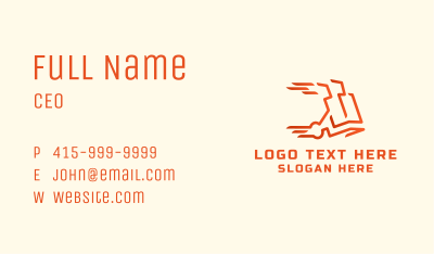 Fast Delivery Cart Business Card Image Preview