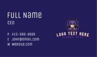 Cat Girl Gamer Business Card Image Preview