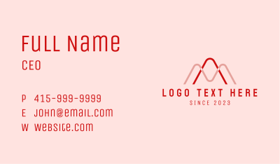 Letter AM Statistics Business Card Image Preview