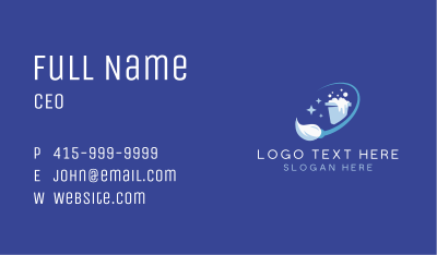 Clean Mop Wash Business Card Image Preview