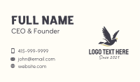 Royal Dove Bird  Business Card Design