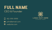 Luxe Ornament Letter X  Business Card Design