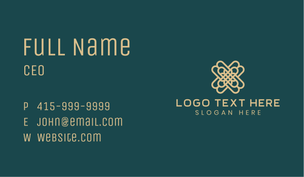 Luxe Ornament Letter X  Business Card Design Image Preview