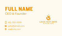 Flaming Beef Grill Business Card Design
