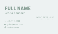 Luxury Designer Boutique Wordmark Business Card Image Preview