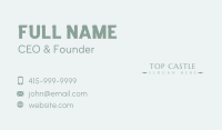 Luxury Designer Boutique Wordmark Business Card Image Preview