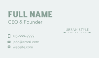 Luxury Designer Boutique Wordmark Business Card Image Preview