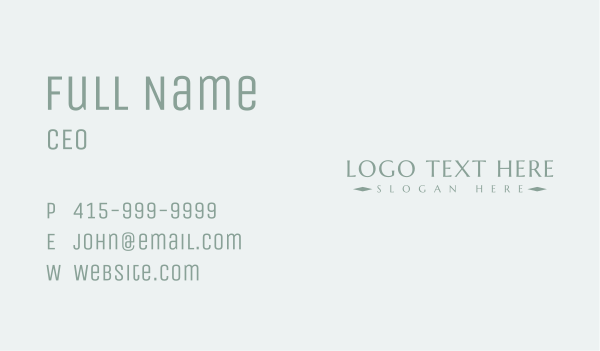 Luxury Designer Boutique Wordmark Business Card Design Image Preview