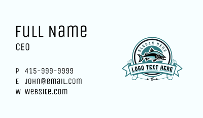 Fishing Marine Restaurant Business Card Image Preview