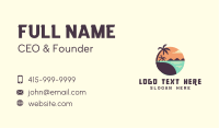 Tropical Ocean Beach Business Card Image Preview