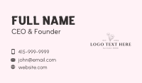 Classy Flower Boutique Wordmark  Business Card Image Preview