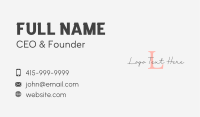 Signature Letter Company Business Card Image Preview