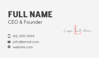 Signature Letter Company Business Card Design