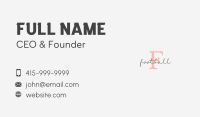 Signature Letter Company Business Card Image Preview