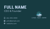 Outdoor Mountain River Business Card Design