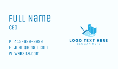 Wiper Cleaning Squeegee Business Card Image Preview
