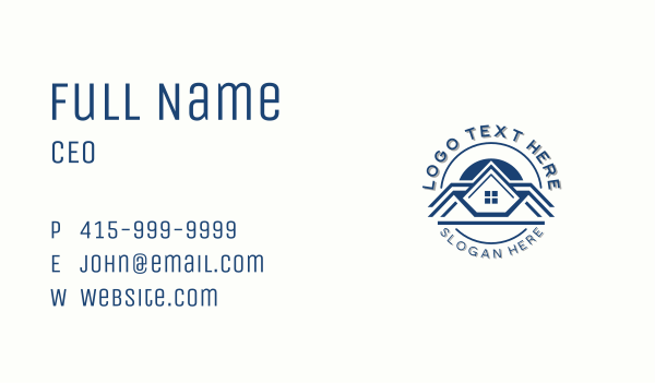 Housing Roofing Repair Business Card Design Image Preview