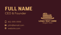 Wine Colosseum Business Card Design