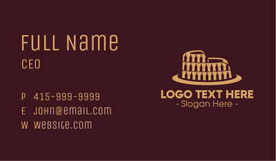 Wine Colosseum Business Card Image Preview