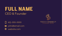 Blockchain Crypto Letter S Business Card Image Preview