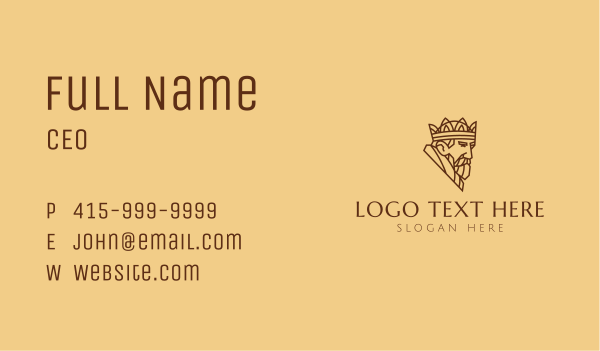 Royal Monarch King Business Card Design Image Preview