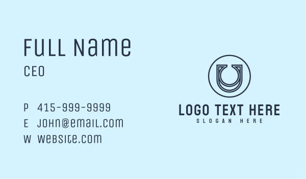 Creative Marketing Letter U Business Card Design Image Preview