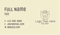 Topless Gentleman Business Card Image Preview