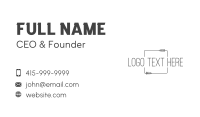 Minimalist Elegant Wordmark  Business Card Image Preview