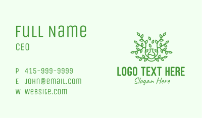 Green Vine Plant Business Card Image Preview