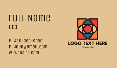 Mosaic Tile Pattern  Business Card Image Preview