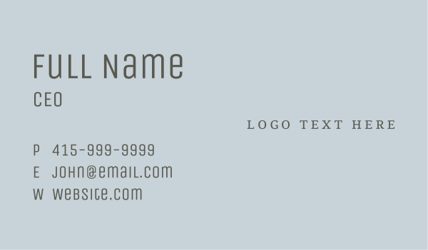 Elegant Boutique Wordmark Business Card Design Image Preview