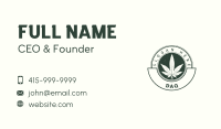 Marijuana Cannabis Emblem Business Card Image Preview