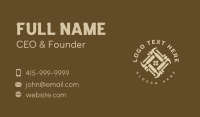 Home Carpentry Emblem Business Card Preview