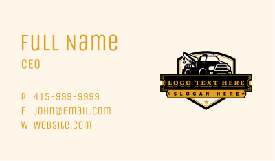 Automotive Tow Truck Business Card Image Preview