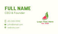 Watermelon Fruit Harvest  Business Card Design