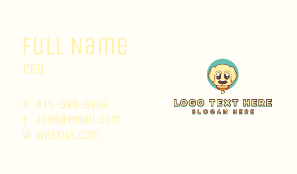 Puppy Dog Veterinarian Business Card Design Image Preview