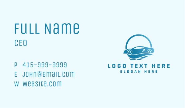 Supercar Car Wash Business Card Design Image Preview