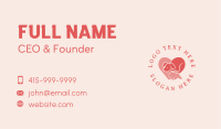 Cat Dog Heart Business Card Image Preview
