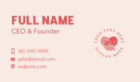 Cat Dog Heart Business Card Image Preview