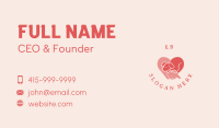 Cat Dog Heart Business Card Image Preview