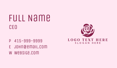Flower Rose Wellness  Business Card Image Preview
