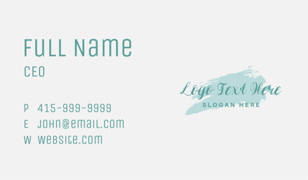 Stylish Beauty Business Wordmark Business Card Design Image Preview