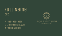 Wreath Shield Academy Business Card Image Preview