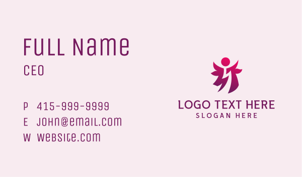 Purple Fashion Person Business Card Design Image Preview