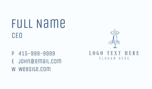 Wedding Dress Clothing Business Card Design Image Preview