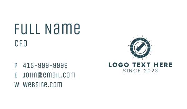 Chainsaw Hardware Tool  Business Card Design Image Preview