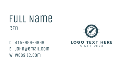 Chainsaw Hardware Tool  Business Card Image Preview